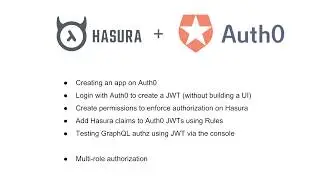 Hasura + Auth0 tutorial including multi-role setup and testing/debugging with jwt.io.
