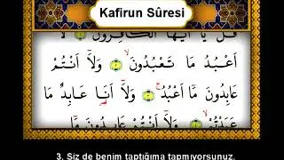 Kafirun Suresi - Mealli  | Surah Kafiroon