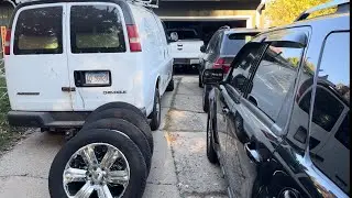 Начал сборку двигателя Ford f-150 . Прикупил колеса для пикапа