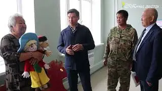 Рабочая поездка Главы Калмыкии Бату Хасикова в Лаганский район 18.05.2024