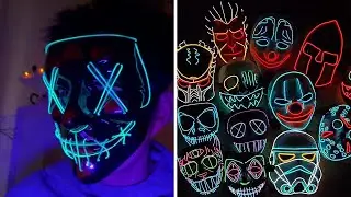 Halloween LED Light Up Mask 2021 - Scary Halloween Costume Ideas
