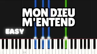 Mon Dieu M'entend | EASY PIANO TUTORIAL BY Extreme Midi