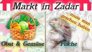 Reisetipp für Zadar/Kroatien - Besuch des traditionellen Obst- Gemüsemarktes und des Fischmarktes