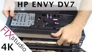 HP ENVY DV7 - disassemble & fan replacement [4K]
