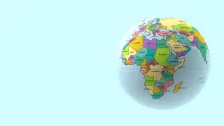 Geographic Colored Political World Map Loop Animated Background by Motion Made