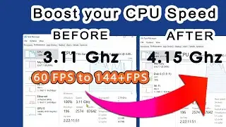 Boost CPU SPEED in Windows 10/11 for GAMING & Performance✅ (2024)