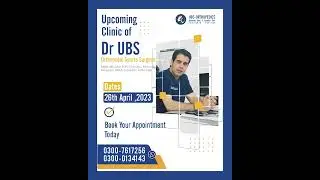 Upcoming Clinic of  DR UBS From 26th April,  Wednesday 2023