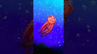 Swim little Octopus #greasepencil #b3d #2danimatio