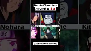 Naruto Characters As Uchihas 🩸🩸 #shorts