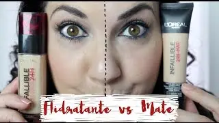 Review Infalible de L' oreal 24h - Hidratante vs Mate⎥Monica Vizuete