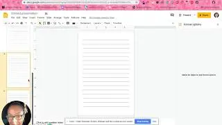 How to create blank lined journal pages using Google Slides