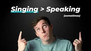Why is singing different to speaking?