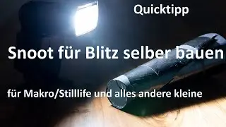 Food/Makro/Stillife Fotografie - wie blitzen? - Selbstbau eines Snoot