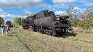 Wjazd turystycznym do Żabna + manewry parowozu Ty42-107 15.09.2024