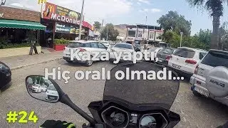 Kaza yaptığı halde hiç oralı olmayan teyze / En azından uyarımızı yaptık / Yamaha Xmax 250
