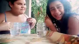 Tendi não rir com água na boca kkk com Geovanna