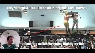 These two are FREAK athletes!! | Reacting to OMG (wrestling highlights) Part 100