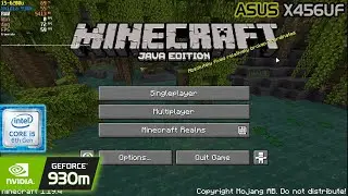 Minecraft 1.19.4 | Asus X456U (Intel i5-6200u + Nvidia 930m) Lowspec.