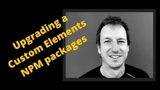 Custom Element upgrade NPM packages demo