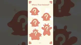 Who's That Animal? 1 of 5