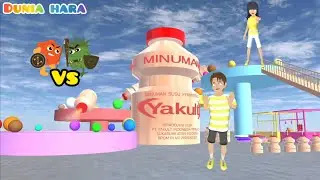 Yuta VS Mio Kolam Yakult Raksasa Baru Muncul Bakteri Jahat Serang Bayi 😱| Sakura School Simulator