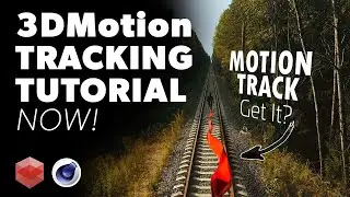c4d Tutorial - 3D Motion Tracking and Compositing [Redshift / After Effects]