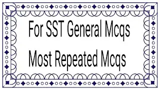 SST general test preparation!SST general test preparation ppsc.