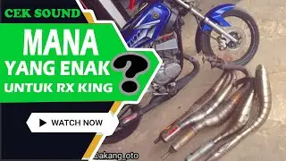 Cek sound 6 knalpot yamaha rx king di 1 motor, enak mana? bandingkan !