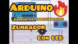 💡Como instalar el Sensor de Proximidad para parqueo HC-SR04  con Zumbador buzzer y Arduino + 74HC595