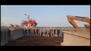 PROSES LOADING CARGO GIRDER BETON PRECAST