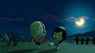 Miitopia—female Sword and short hair go stargazing