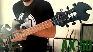 ESP LTD AX-50 looks crazy!! - Cheap Guitar! Quick Demo