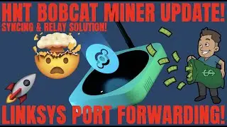 HNT HELIUM BOBCAT 300 MINER UPDATE! Syncing & Hotspot Relaying Solutions! Linksys Port Forwarding!
