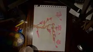 *Watercolour* Sakura - simple watercolour painting