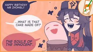 Birthday Presents for Zhongli - Genshin Impact Comic Dub | IceTeaComics