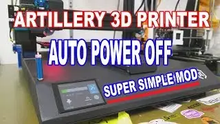 Artillery SideWinder X1 3D Printer  - SUPER SIMPLE AUTO POWER OFF MOD