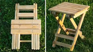 Folding Wood Stool 🪑 Everything You Need  for the Perfect Picnic