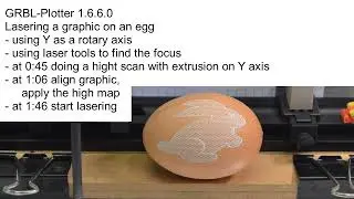 Lasering a graphic on an egg