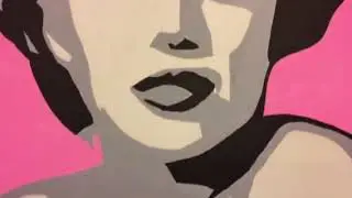 Marilyn Monroe Original Pop Art Canvas Painting