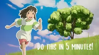 The BEST 3D TREE in anime STYLE ? UE5 tutorial