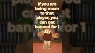 One tip on how you can get banned from ROBLOX | Roblox Shorts 