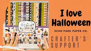 I love Halloween paper flip through Echo park paper co.