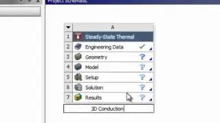 3D Conduction Using Ansys Workbench — Pre-Analysis