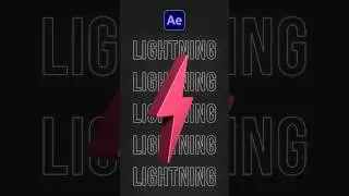 3D Молния в After Effects без плагинов ⚡️ #3danimation #motiondesign