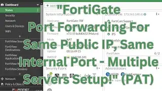 "Port Forwarding on FortiGate: Same Public IP and Port for Multiple Internal Servers (PAT)"