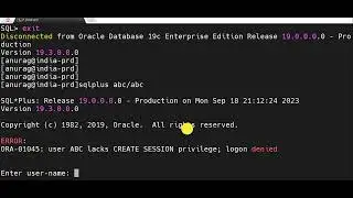 How to create user in oracle database ?