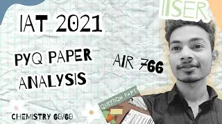IISER 2021 Paper Analysis | 