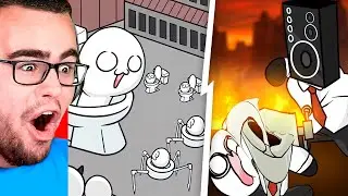 Reacting to SKIBIDI TOILET 4 Minute Summary! (Animation)