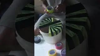 wrap the bucket with duct tape #craftideas