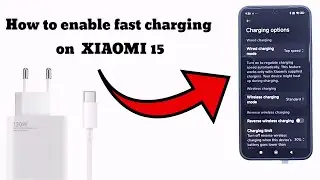 Xiaomi 15 how to enable or disable fast charging